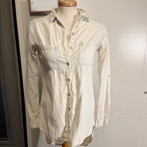 Light denim style Button-Up Shirt